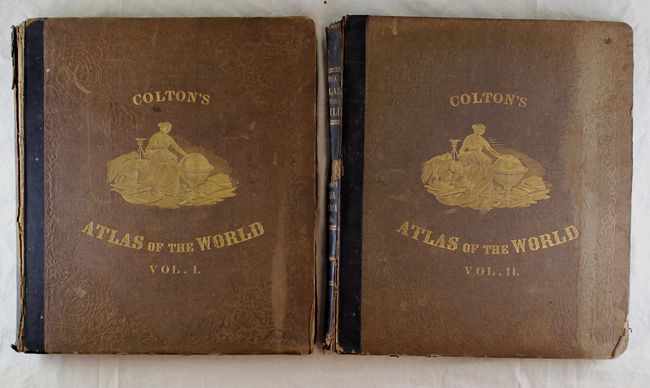 Colton's Atlas of the World Illustrating Physical and Political Geography Volume I and II