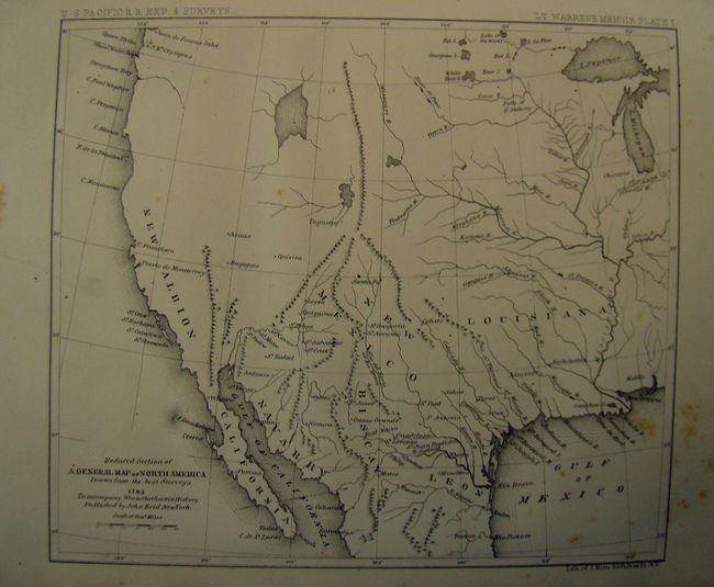 Reports of Explorations and Surveys, to Ascertain The Most Practicable and Economical Route For A Railroad From The Mississippi River To the Pacific Ocean.  Volume XI, Section One