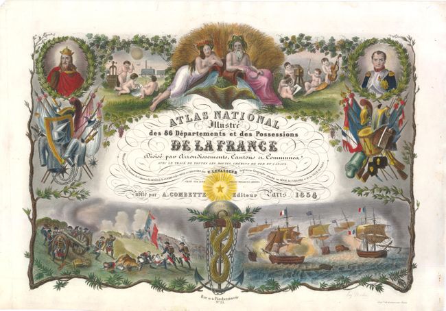 Atlas National Illustre des 86 Departements et des Possessions de la France