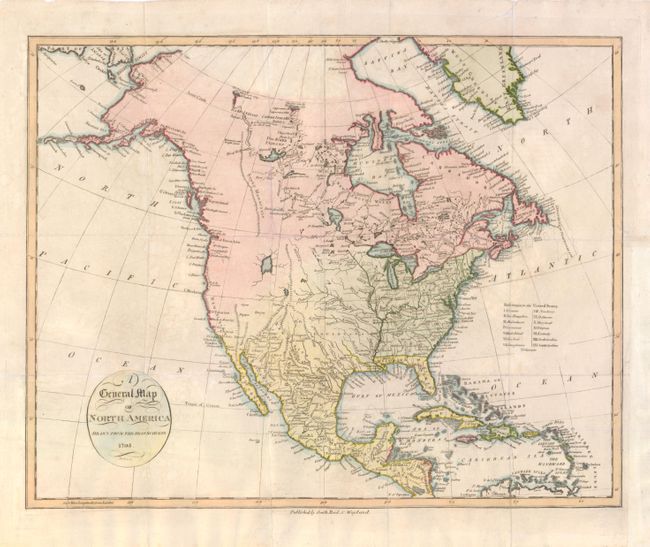 A General Map of North America Drawn from the Best Surveys