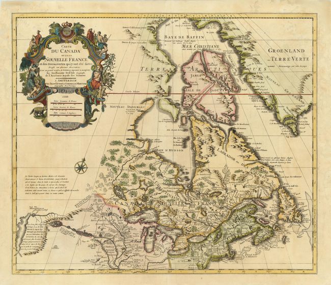 Carte du Canada ou de la Nouvelle France et des Decouvertes qui y ont ete faites