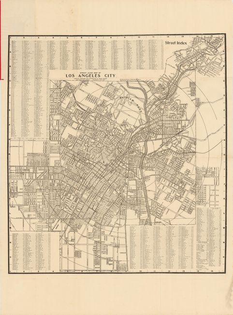 Street Guide Map of Los Angeles City