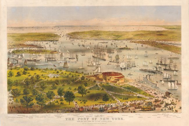 The Port of New York, Bird's Eye View from the Battery Looking South