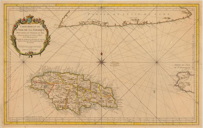 Carte Reduite de l'Isle de la Jamaique pour Servir aux Vaisseaux du Roy