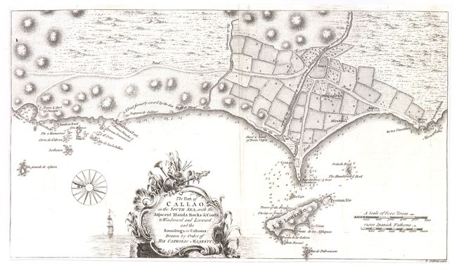 The Port of Callao, in the South Sea; with the Adjacent Islands, Rocks & Coasts, to the Windward and Leeward, and the Soundings in Fathoms: Drawn by Order of His Catholic Majesty