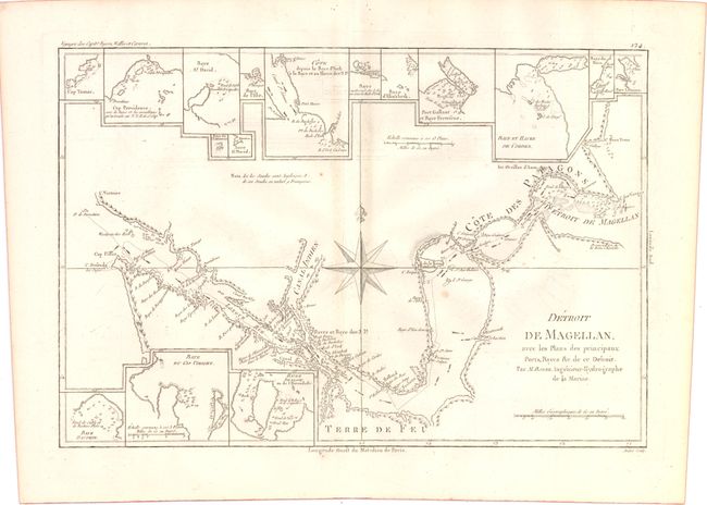 Detroit de Magellan, avec les Plans des Principaux Ports, Bayes &c. de ce Detroit