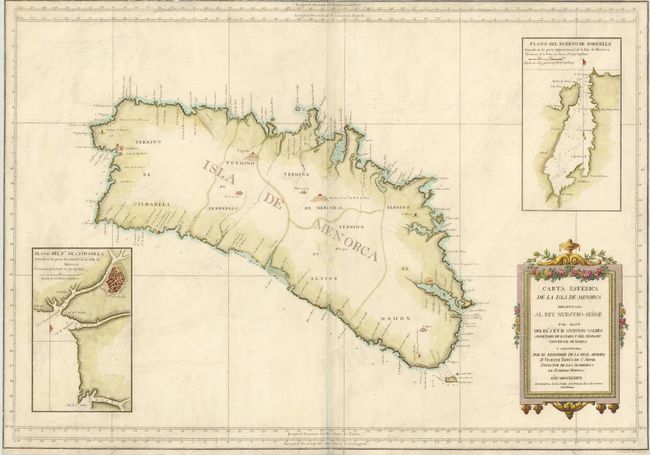 Carta Esferica de la Isla de Menorca