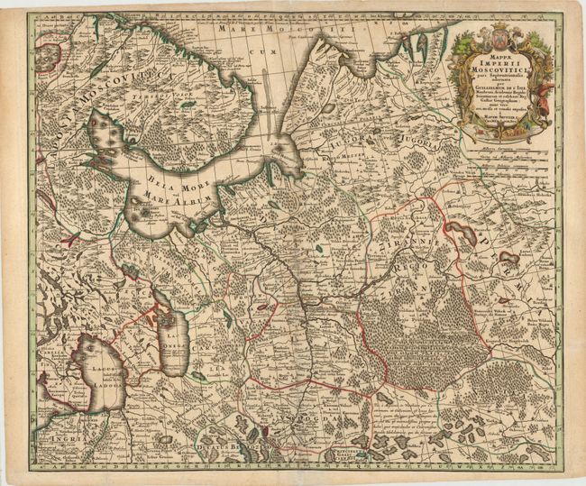 Mappae Imperii Moscovitici Pars Septentrionalis [in set with] Imperii Moscovitici Pars Australis in Lucem Edita par Guillielmum De L'Isle 
