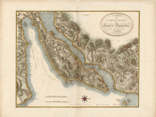 Carte de l'Hellespont ou Canal des Dardanelles