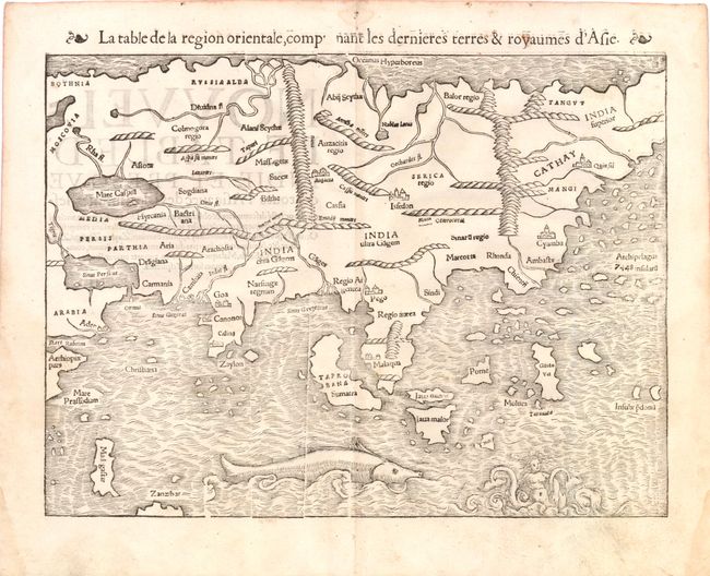 La Table de la Region Orientale, Comprenant les Dernieres Terres & Royaumes d'Asie