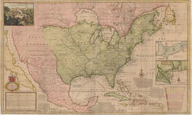 A New Map of the North Parts of America Claimed by France under ye Names of Louisiana, Mississipi, Canada and New France with ye Adjoyning Territories of England and Spain
