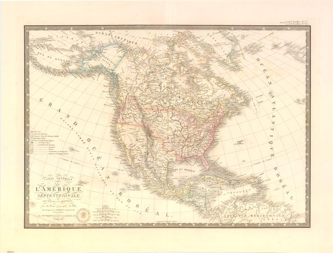 Carte Generale de l'Amerique Septentrionale, et des Iles qui en Dependent