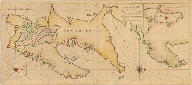 A New and Correct Chart of the Coast of New Foundland from Cape Raze to Cape Bonavista