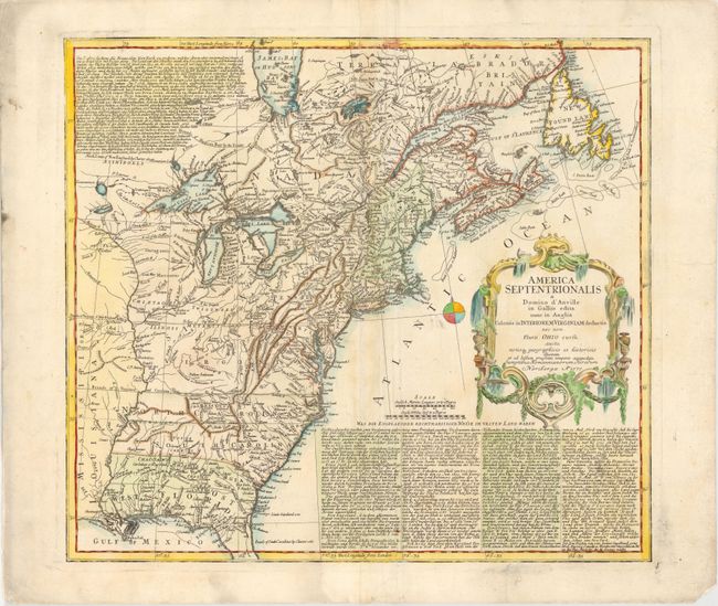 America Septentrionalis a Domino d'Anville in Galliis Edita nunc in Anglia Coloniis in Interiorem Virginiam Deductis nec non Fluvii Ohio Cursu