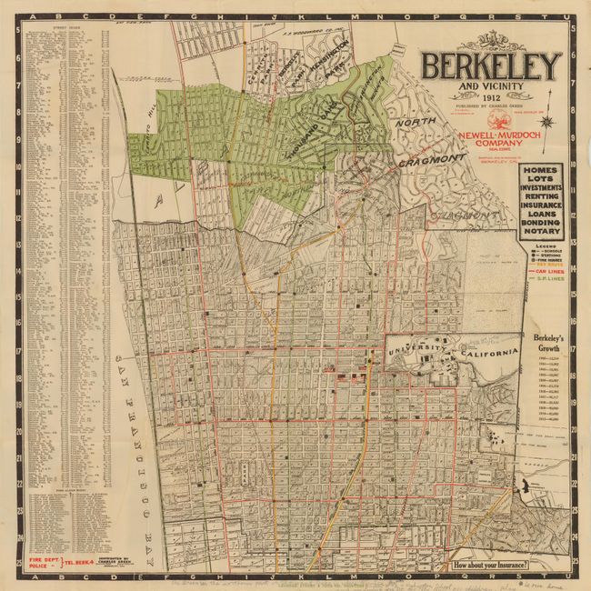 Map of Berkeley and Vicinity