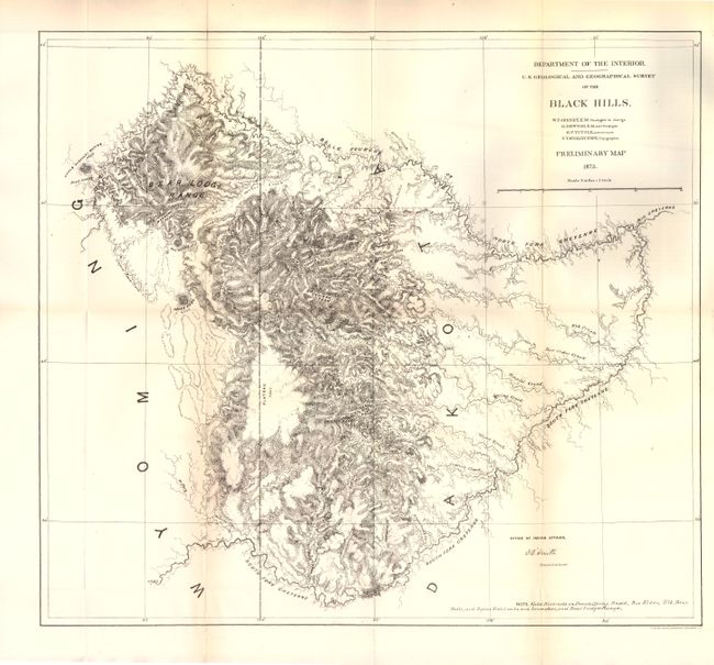 U. S. Geological and Geographical Survey Of The Black Hills [with] Report on the Mineral Wealthand Natural Resources of the Black Hills of Dakota