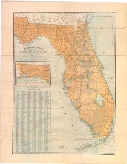 Granville's Railroad and Township Map of Florida