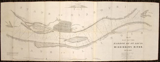 No. 3  Map of the Harbor of St. Louis, Mississippi River