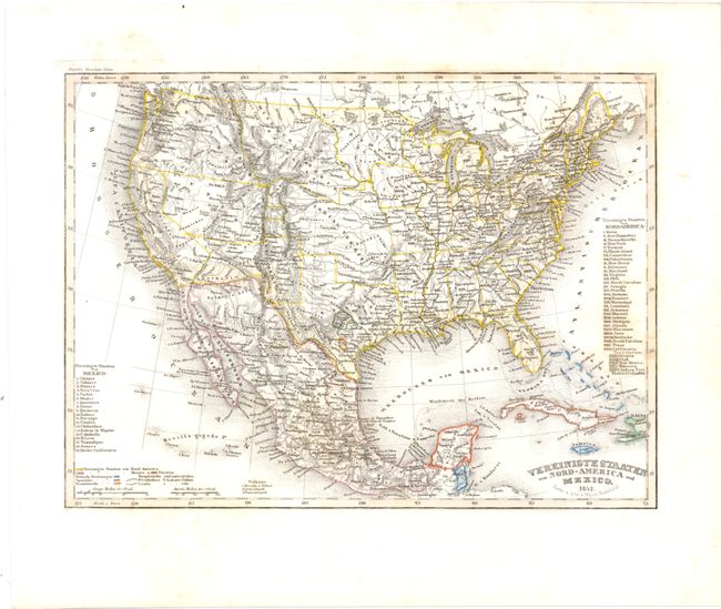 Vereinigte Staaten von Nord-America und Mexico