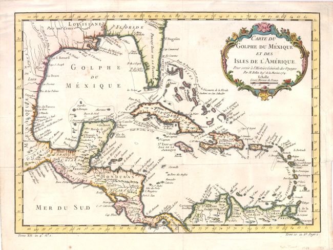 Carte du Golphe du Mexique et des Isles de l'Amerique