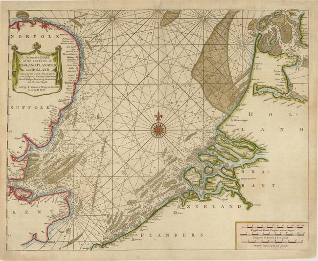 A Correct Chart of the Sea Coasts of England, Flanders, and Holland