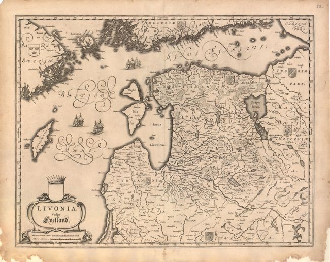Livonia, vulgo Lyefland [and] Prussiae Nova Tabula Auctore Gasparo Henneberg Erlichensi