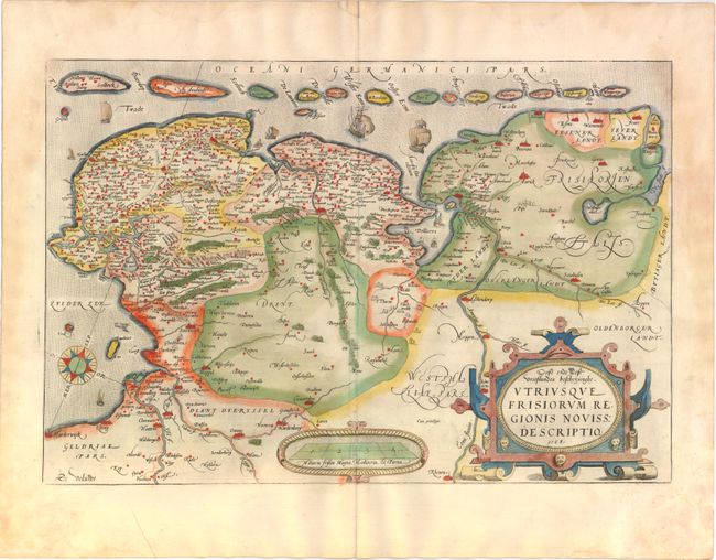 Oost ende West Vrieslandts Beschrijvinghe.  Utriusque Frisiorum Regeionis Noviss Description