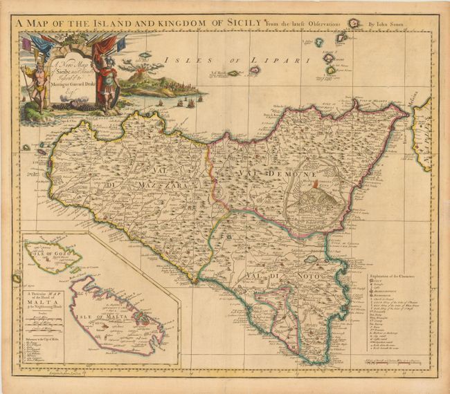 A Map of the Island and Kingdom of Sicily from the Latest Observations