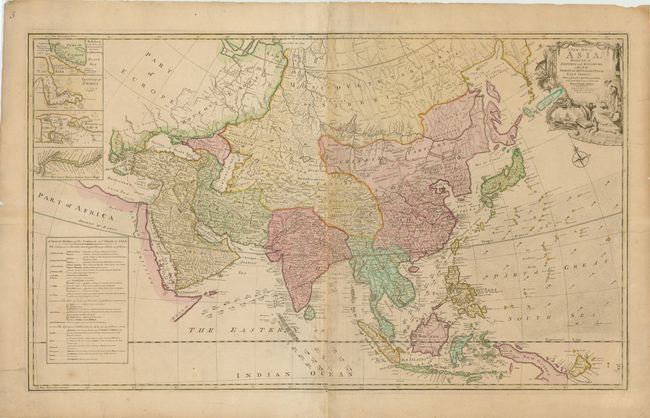A New Map of Asia, Divided into its Empires and Kingdoms, with all the European Settlements in the East Indies