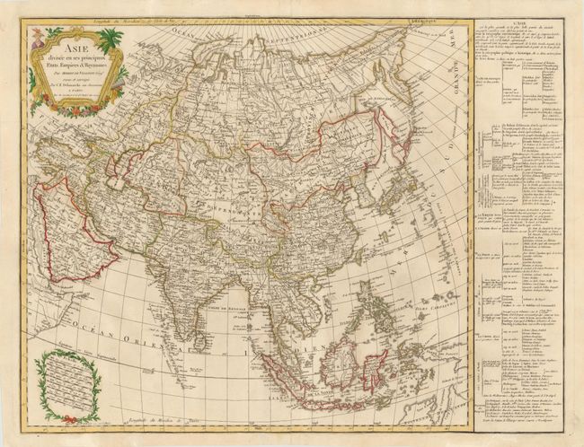Asie Divisee en ses Principaux Etats, Empires & Royaumes