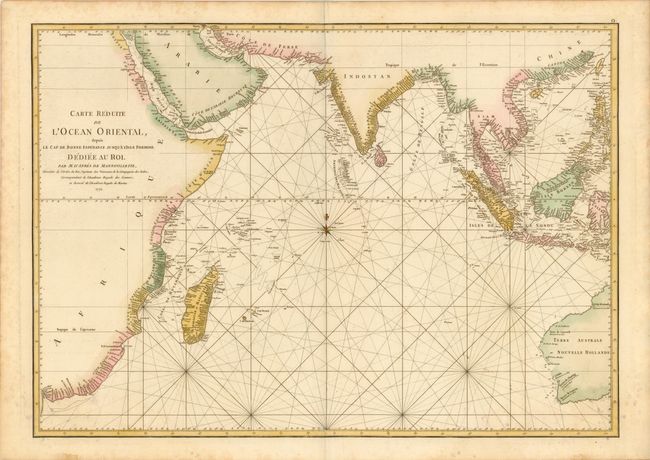 Carte Reduite de l'Ocean Oriental, depuis le Cap de Bonne Esperance, jusqu'a l'Isle Formose