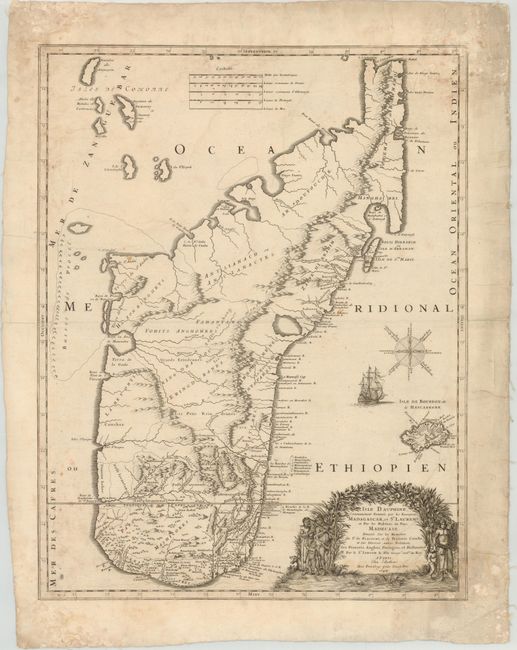 Isle d'Auphine, Communement Nommee par les Europeens Madagascar, et St. Laurens, et par les Habitans du Pays Madecase