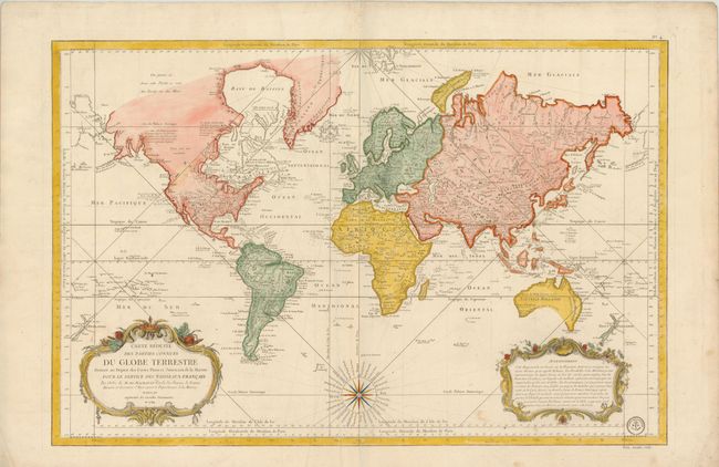 Old World Auctions Auction 141 Lot 39 Carte Reduite Des Parties Connues Du Globe Terrestre Dressee Au Depost Des Cartes Plans Et Journaux De La Marine Pour Le Service Des Vaisseaux Francais Old World Auctions Auction 141 Lot 39 Carte Reduite Des Parties Connues Du Globe Terrestre Dressee Au Depost Des Cartes Plans Et Journaux De La Marine Pour Le Service Des Vaisseaux Francais
