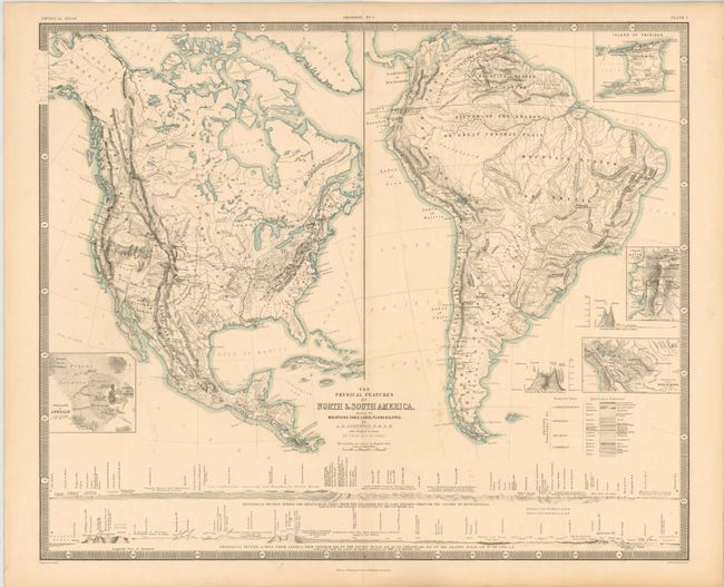 The Physical Features of North & South America, Showing the Mountains, Table-Lands, Plains, and Slopes