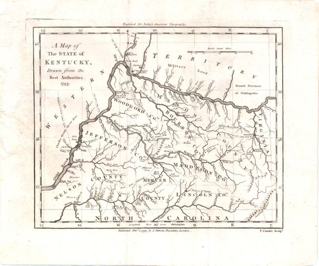 A Map of the State of Kentucky, Drawn from the Best Authorities