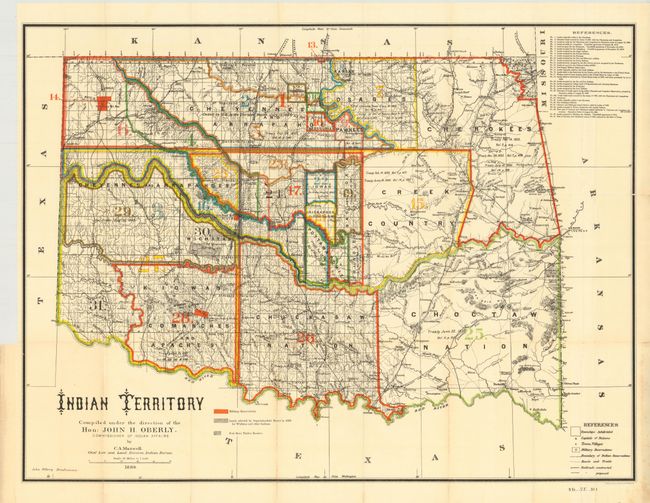 Indian Territory Compiled under the Direction of Hon: John H. Oberly, Commissioner of Indian Affairs [with report] Letter from the Secretary of the InteriorConcerning the Legal Status of the Indians in Indian Territory