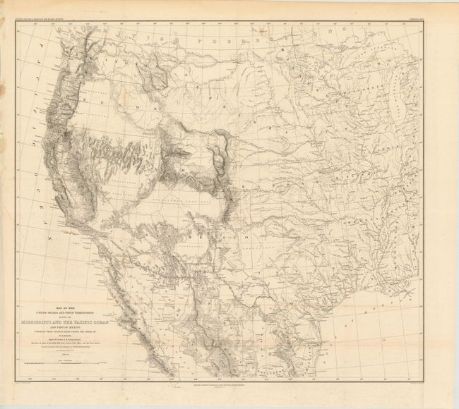 Map of the United States and their Territories Between the Mississippi and the Pacific Ocean and Part of Mexico Compiled from Surveys