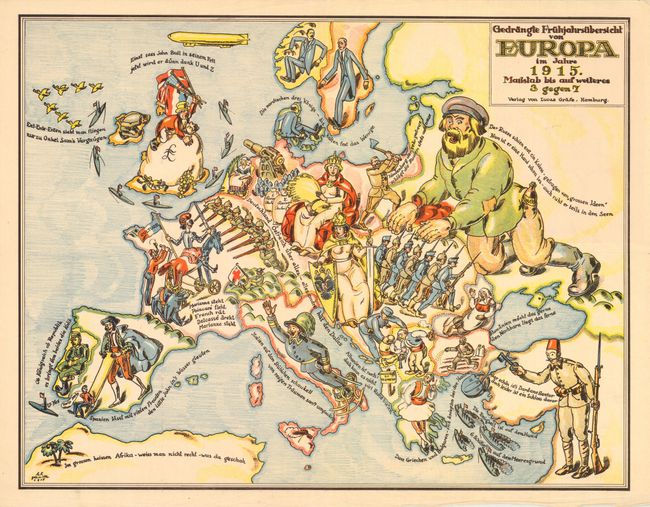 Gedrangte Fruhjahrsubersicht von Europa im Jahre 1915