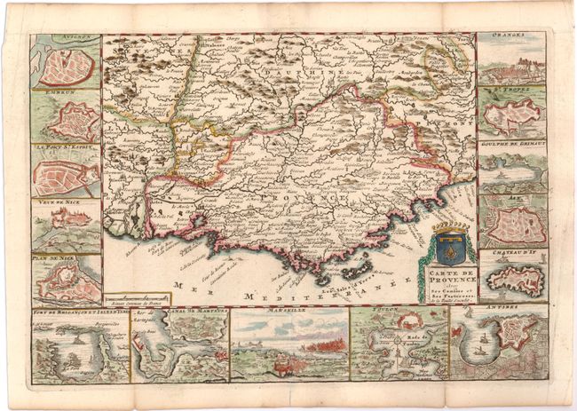 Carte de Provence avec ses Confins et ses Fortereses