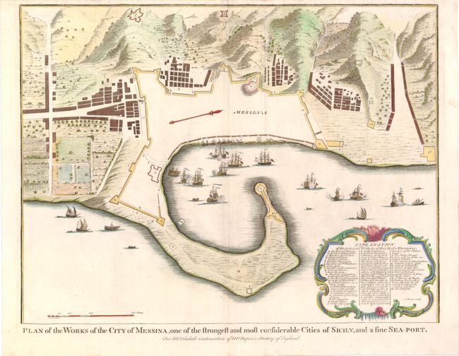 Plan of the Works of the City of Messina, one of the Strongest and Most Considerable Cities of Sicily, and a Fine Sea-Port