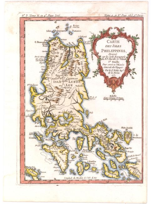 Carte des Isles Philippines, Dressee sur la Carte Espagnole du R P. Murillo de Velarde 1re Feuille
