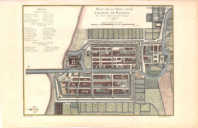 Plan de la Ville et du Chateau de Batavia