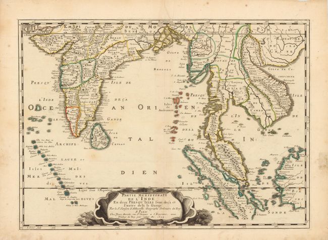 Partie Meridionale de l'Inde en Deux Presqu'Isles, l'une deca et l'autre dela le Gange