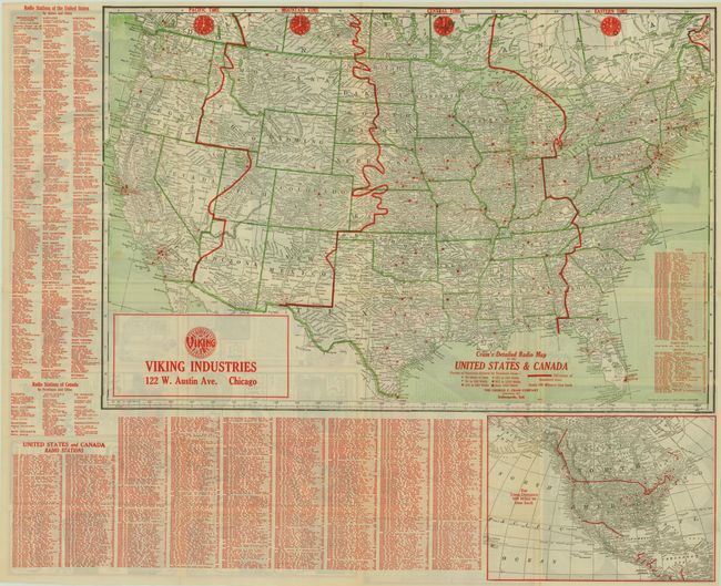 Cram's Detailed Radio Map of the United States and Canada