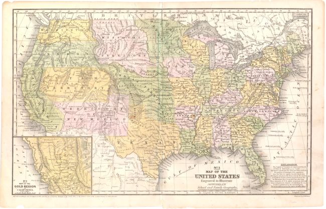 No. 5 Map of the United States Engraved to Illustrate Mitchell's School and Family Geography
