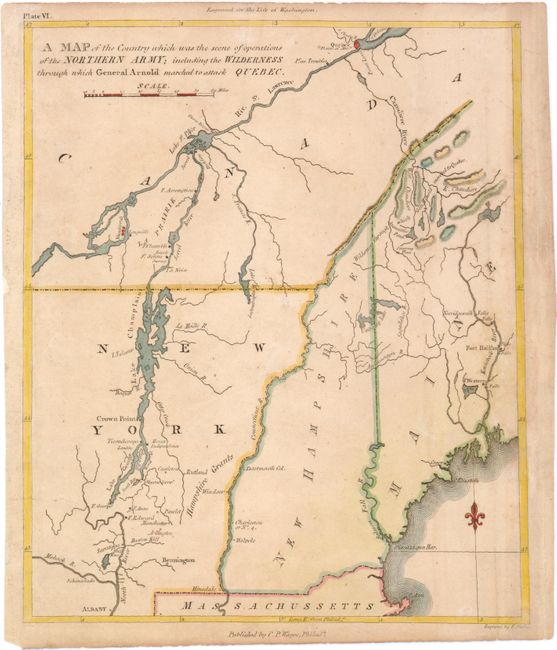 A Map of the Country which Was the Scene of Operations of the Northern Army; Including the Wilderness Through which General Arnold Marched to Attack Quebec