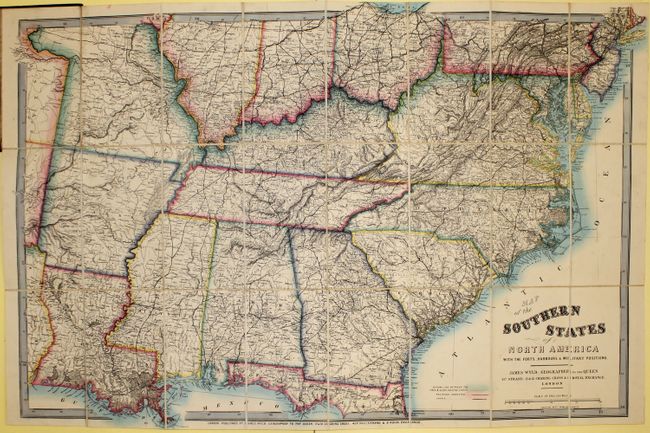 Map of the Southern States of North America with the Forts, Harbours & Military Positions