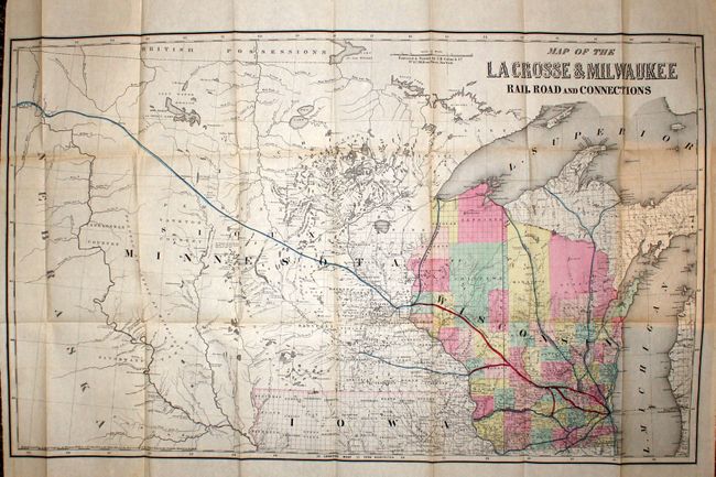Map of the La Crosse & Milwaukee Railroad and Connections