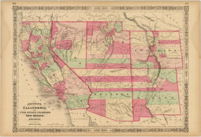 Johnson's California, with Utah, Nevada, Colorado, New Mexico, and Arizona