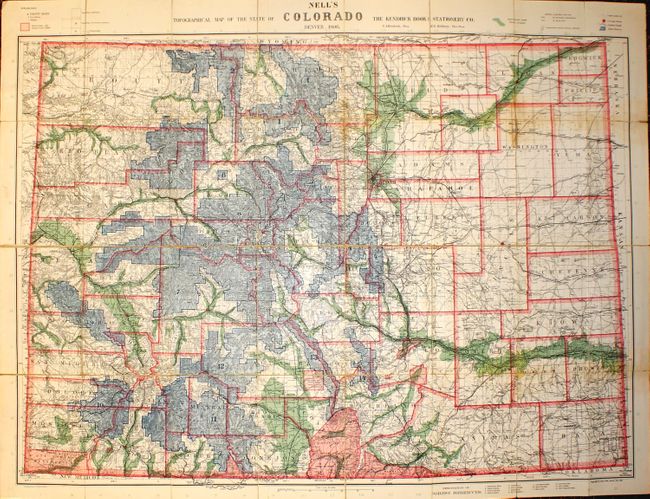Nell's Topographical Map of the State of Colorado